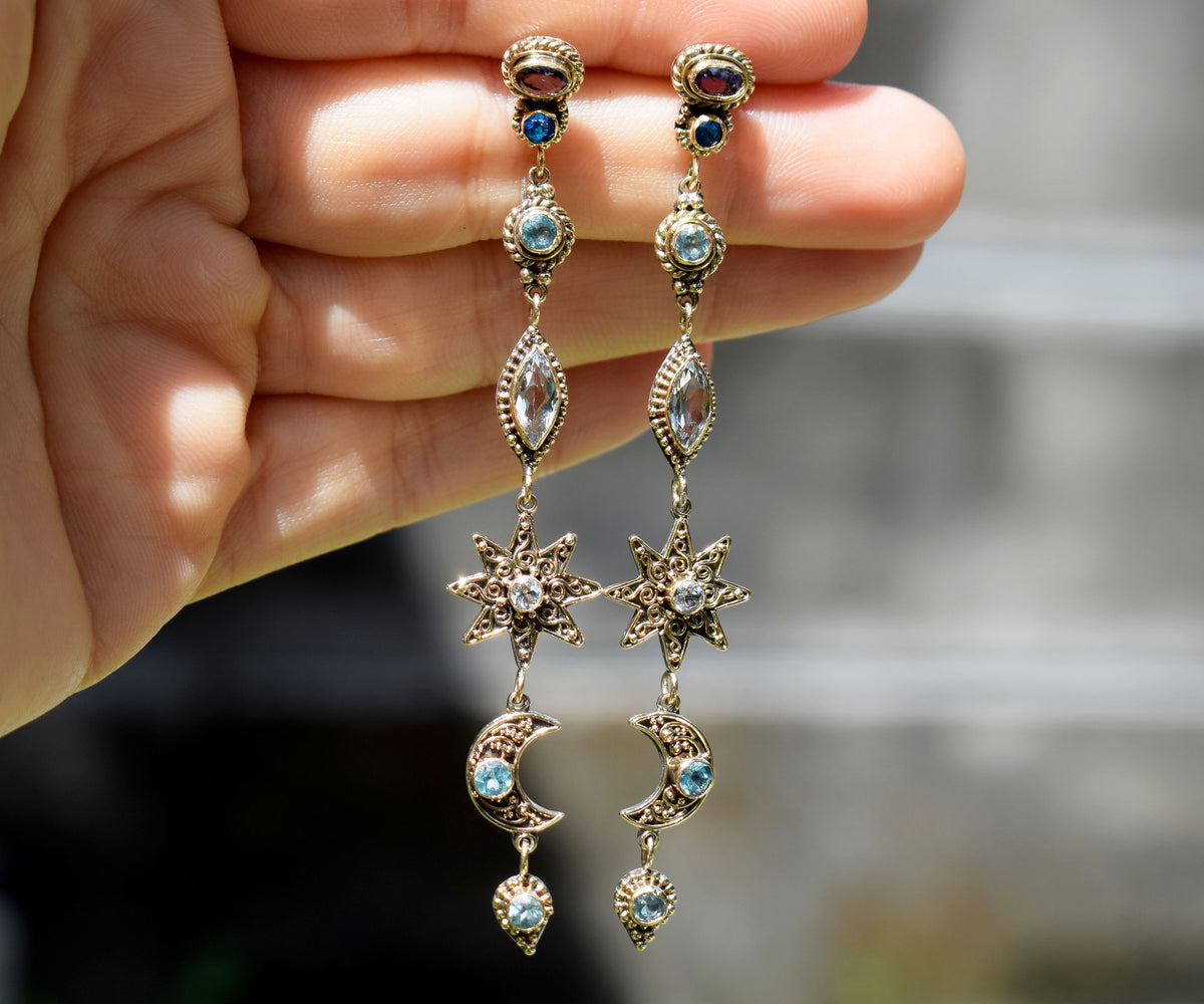 Aros constelaciones Tanzanita y Apatita