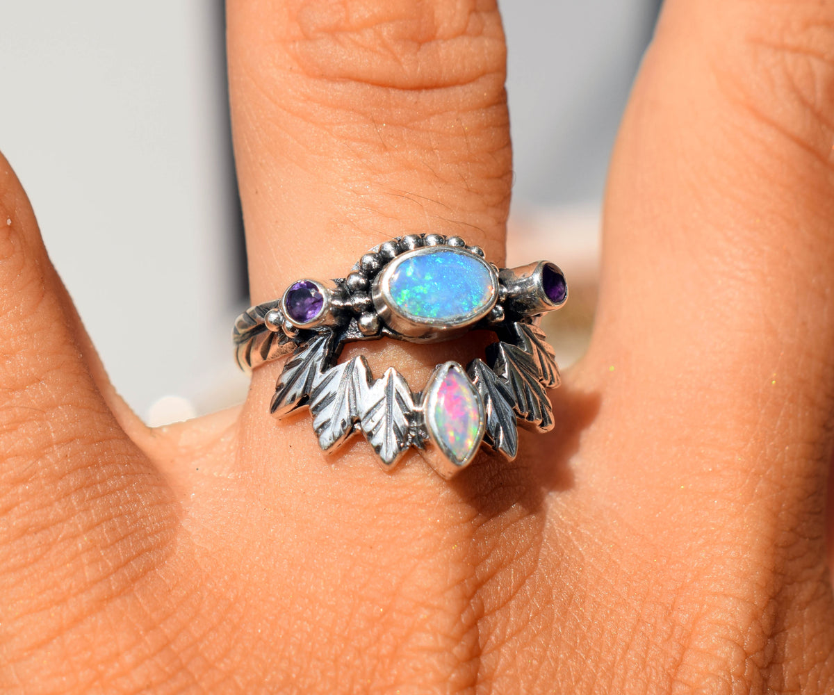 Anillo Pocahontas Opalo Violet