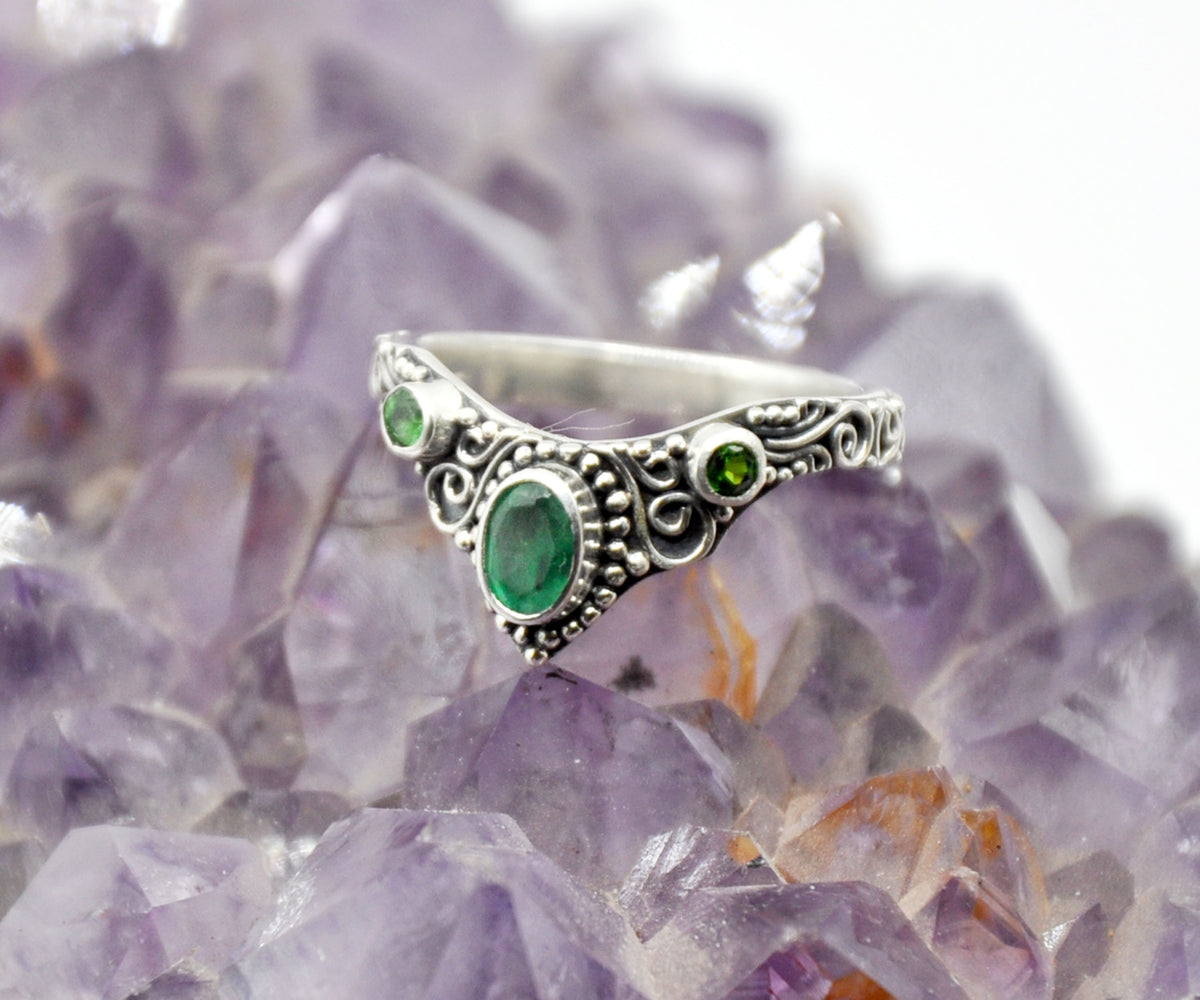 Anillo Fusion Esmeralda