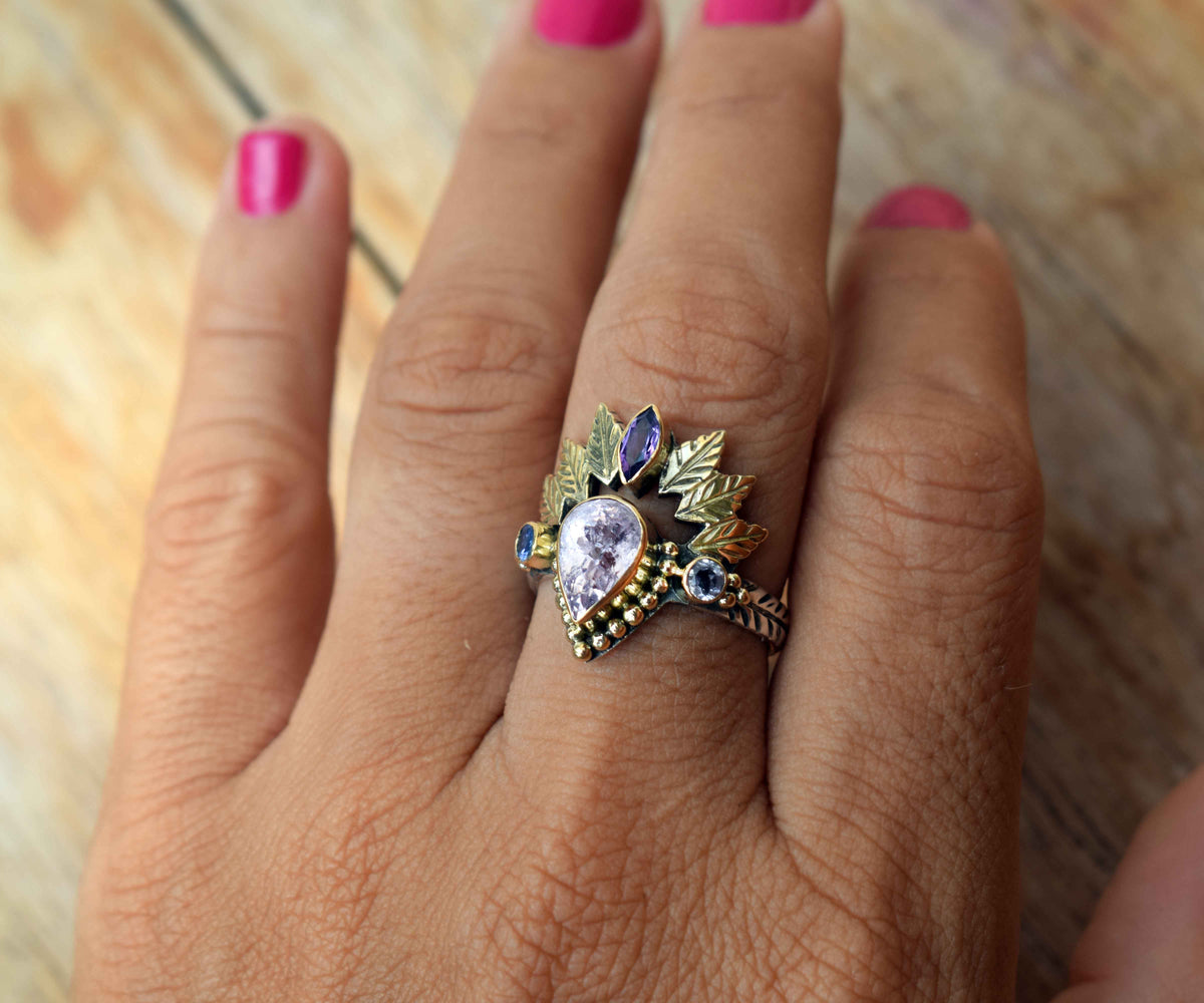 Anillo Pocahontas Morganita