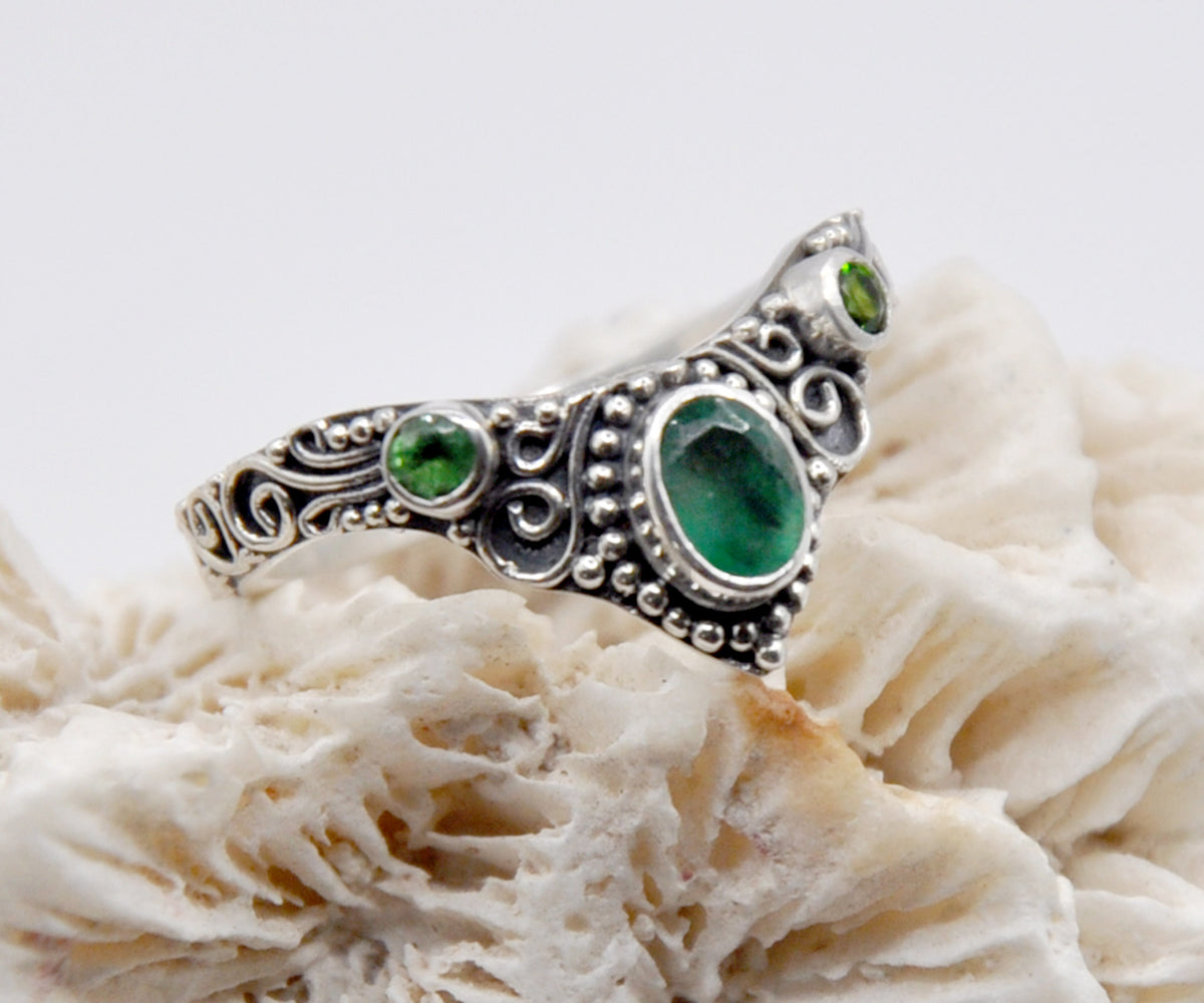 Anillo Fusion Esmeralda