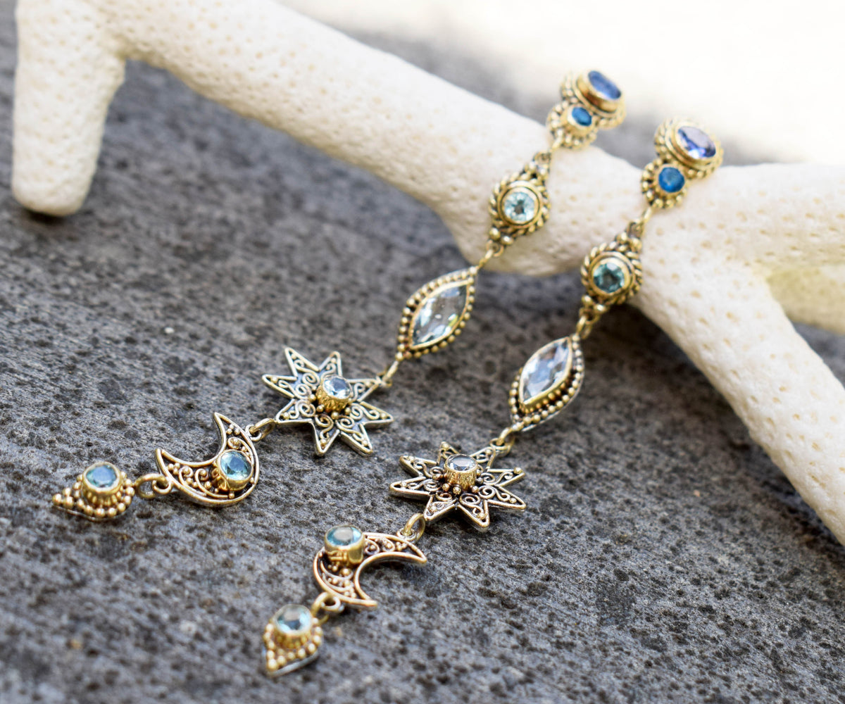 Aros constelaciones Tanzanita y Apatita