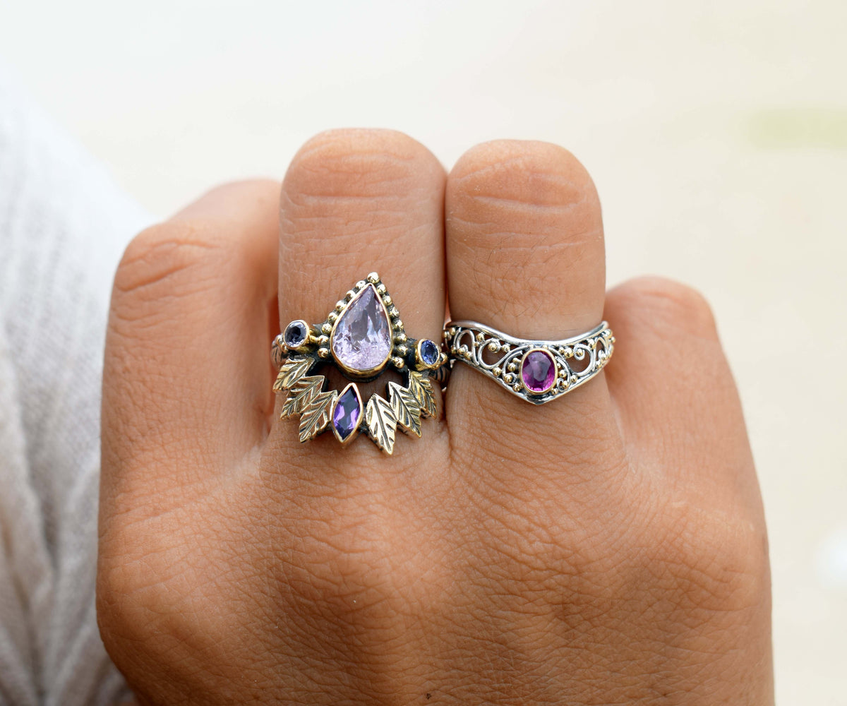 Anillo Calisto Zafiro Pink