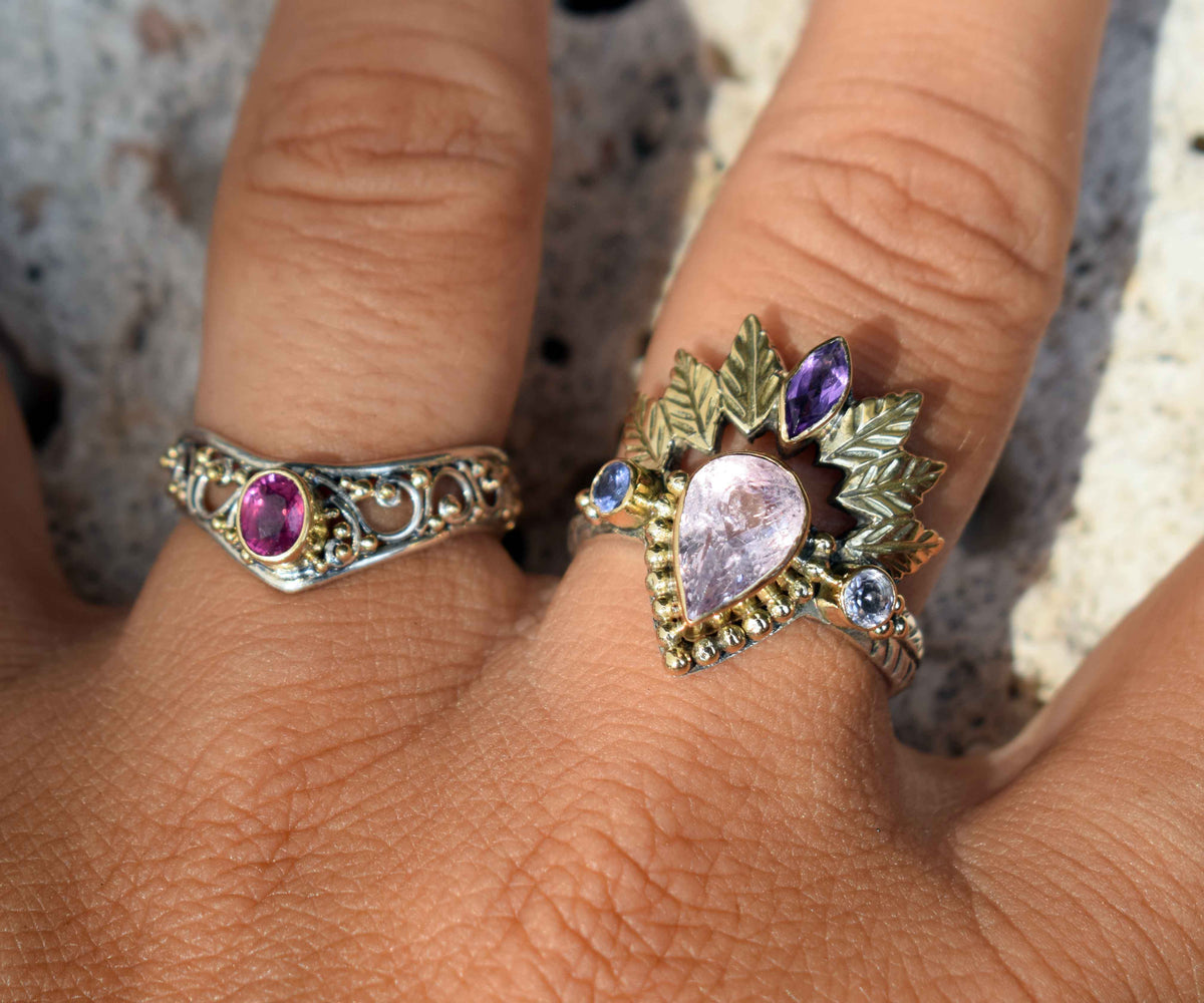 Anillo Pocahontas Morganita