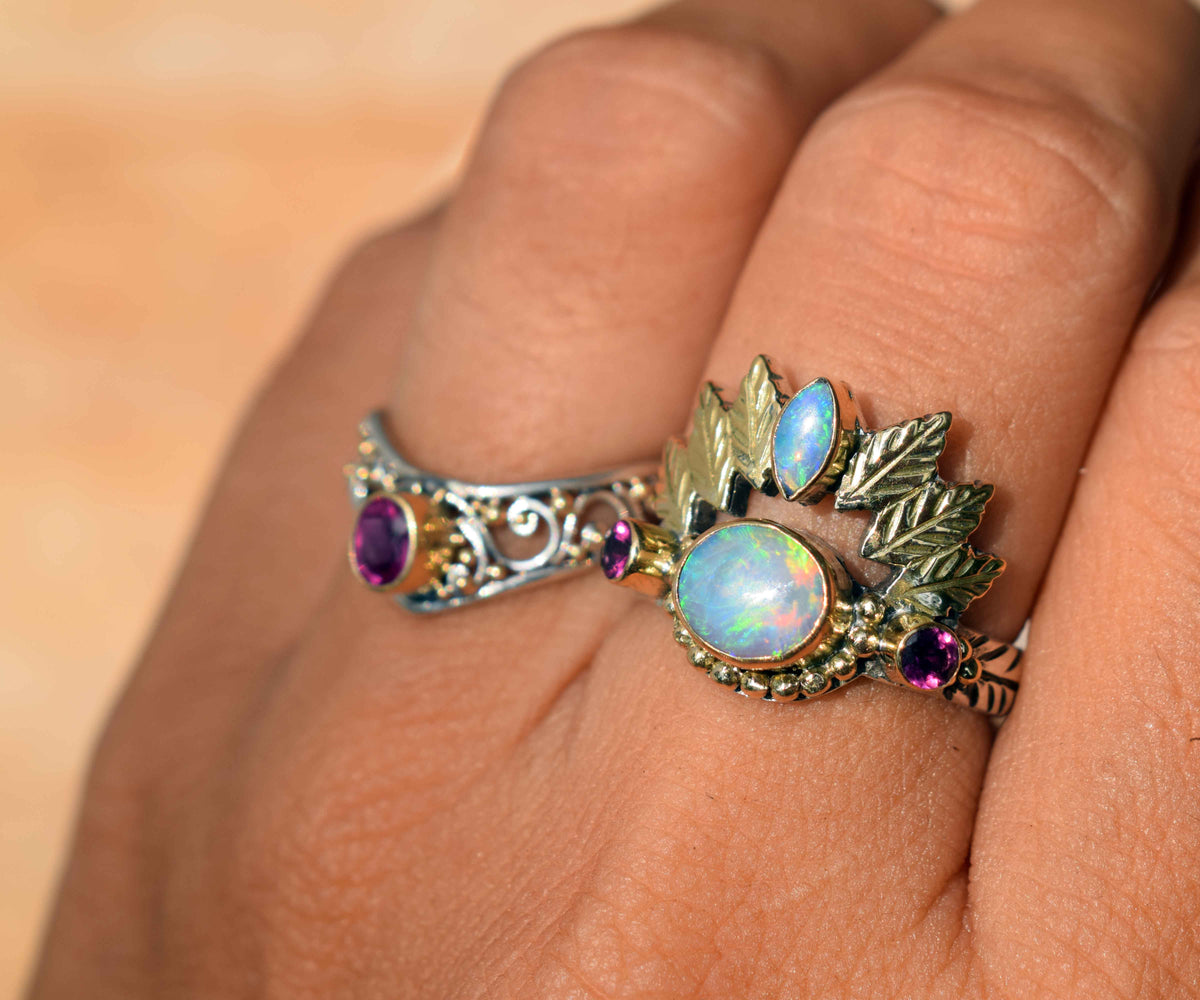 Anillo Pocahontas Opalo