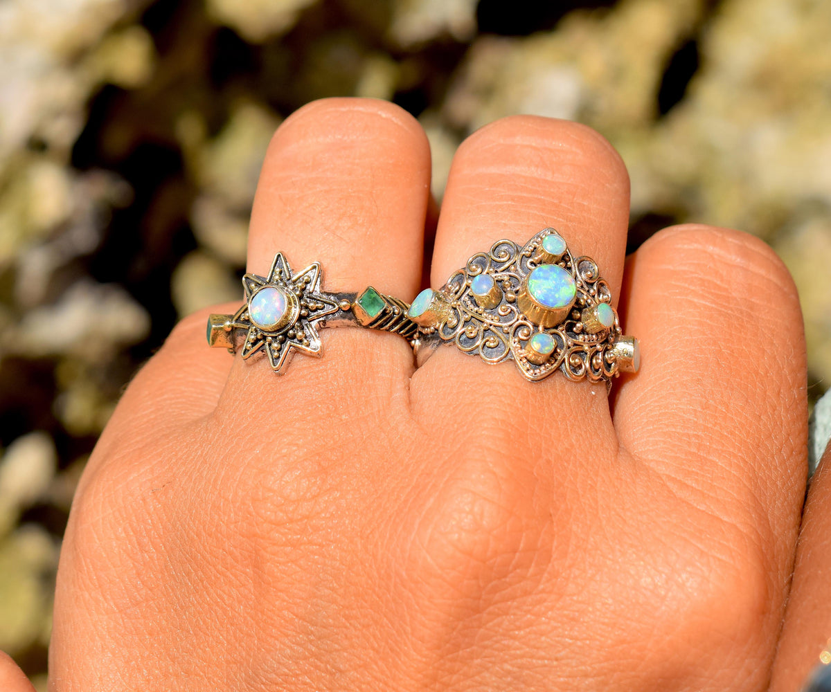 Anillo Cosmic Venus Opalo