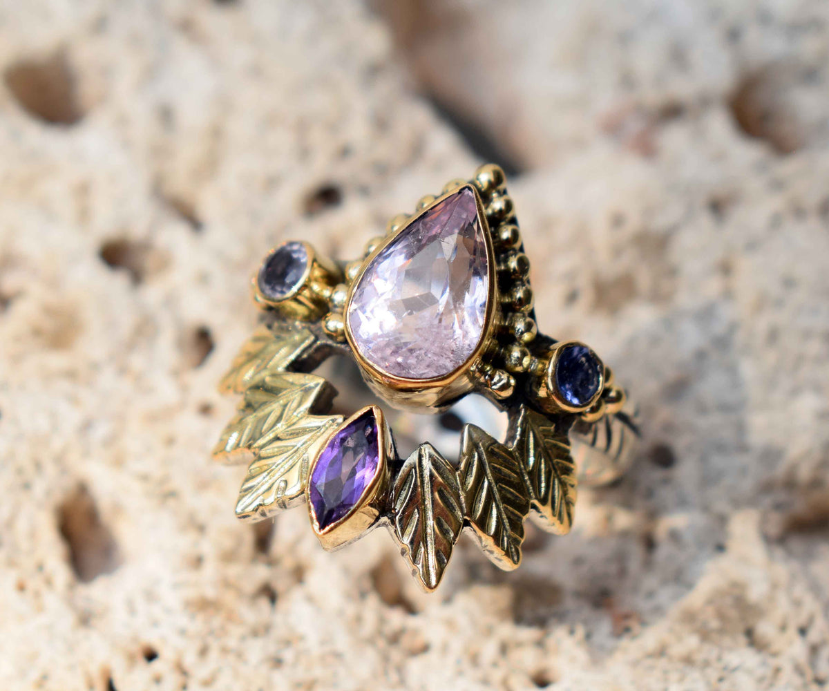 Anillo Pocahontas Morganita