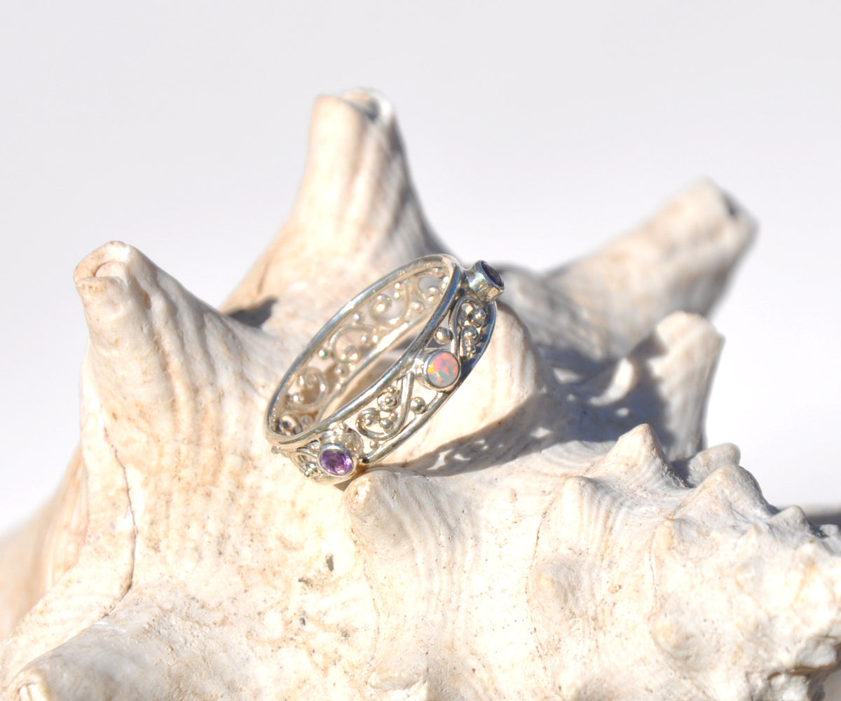 Anillo Basic Open Rainbow