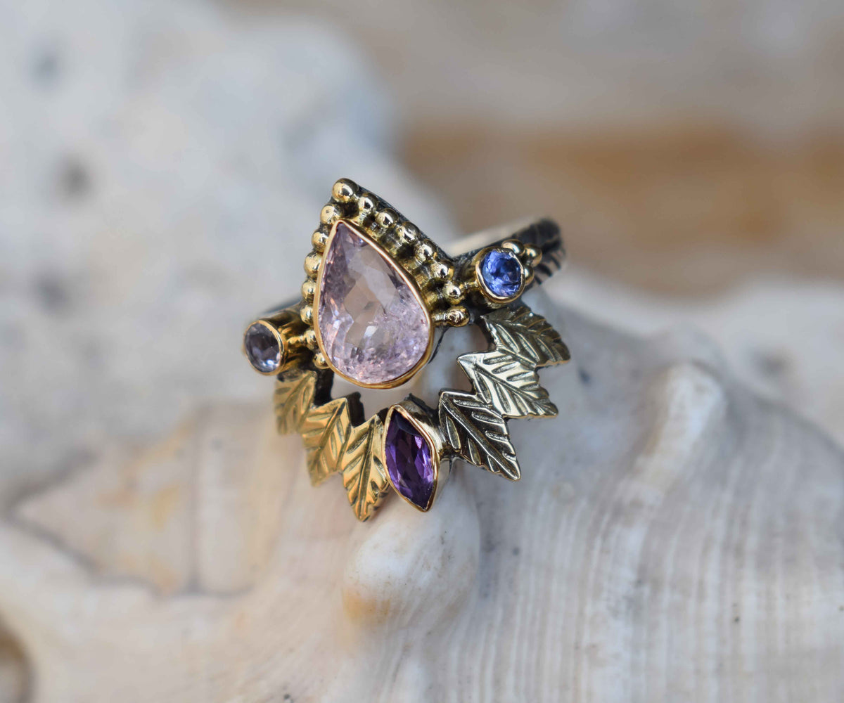 Anillo Pocahontas Morganita