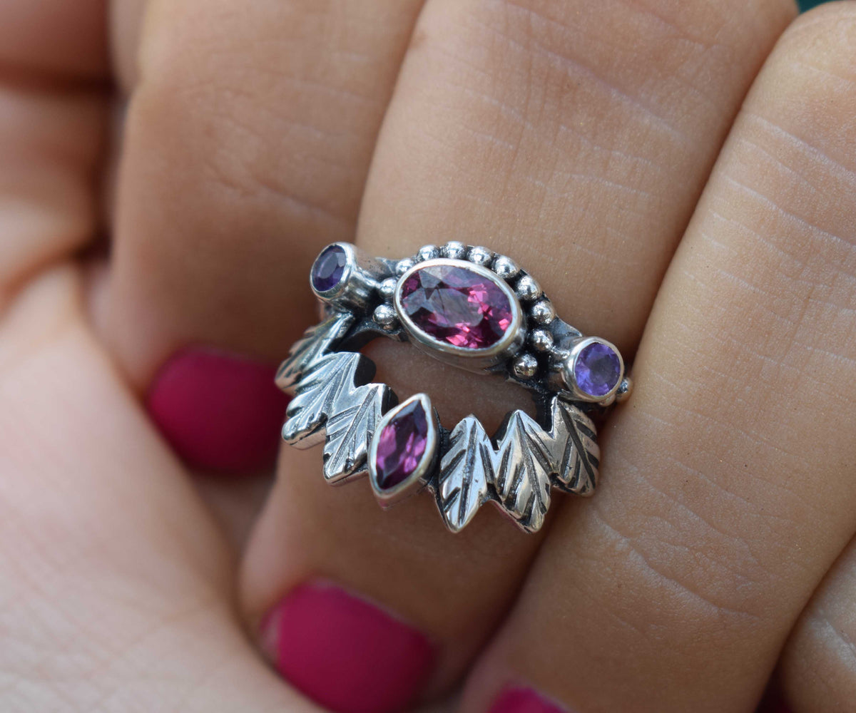 Anillo Pocahontas Rodolita