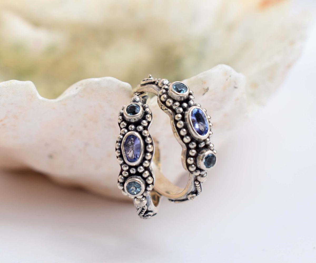 Argollas Roma Tanzanitas