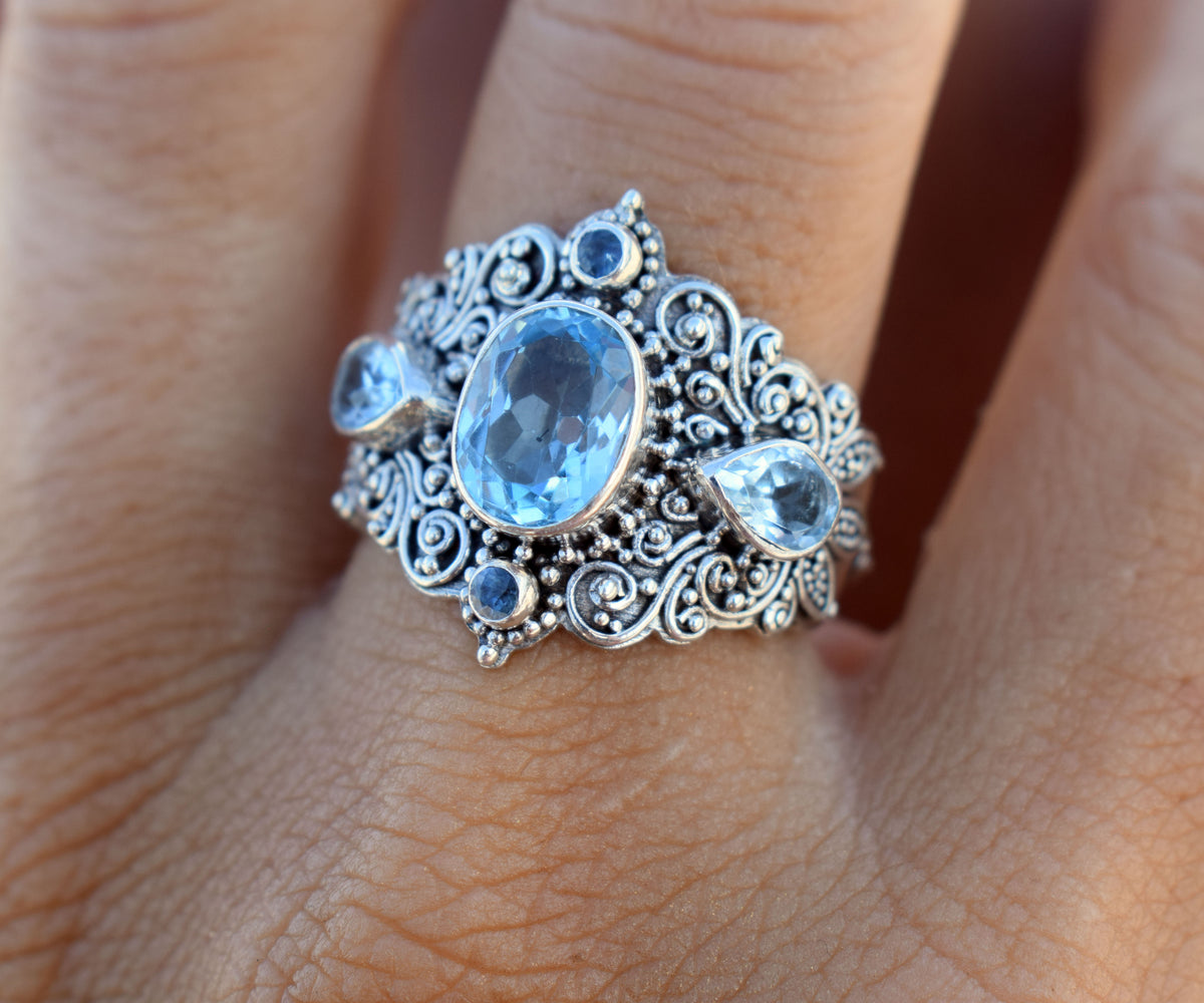 Anillo New Lotus Topacio