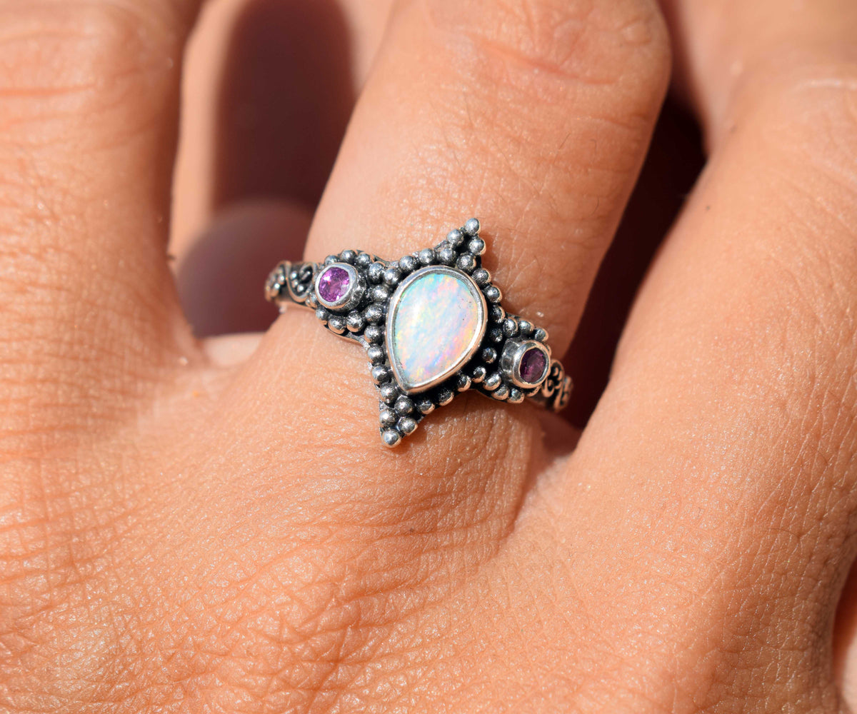 Anillo Roma Ópalo Rubí