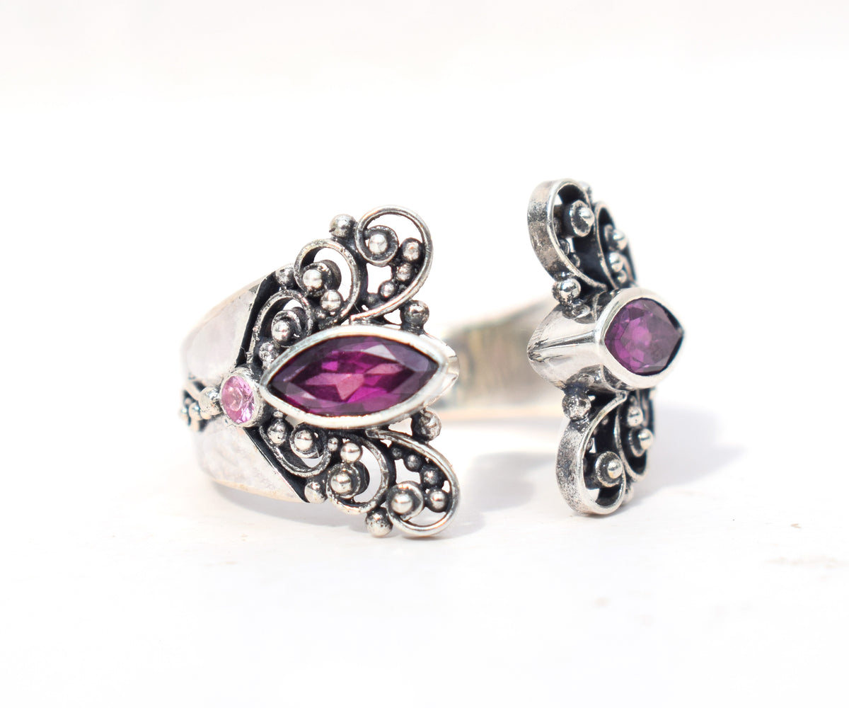 Anillo Butterfly Rodolita