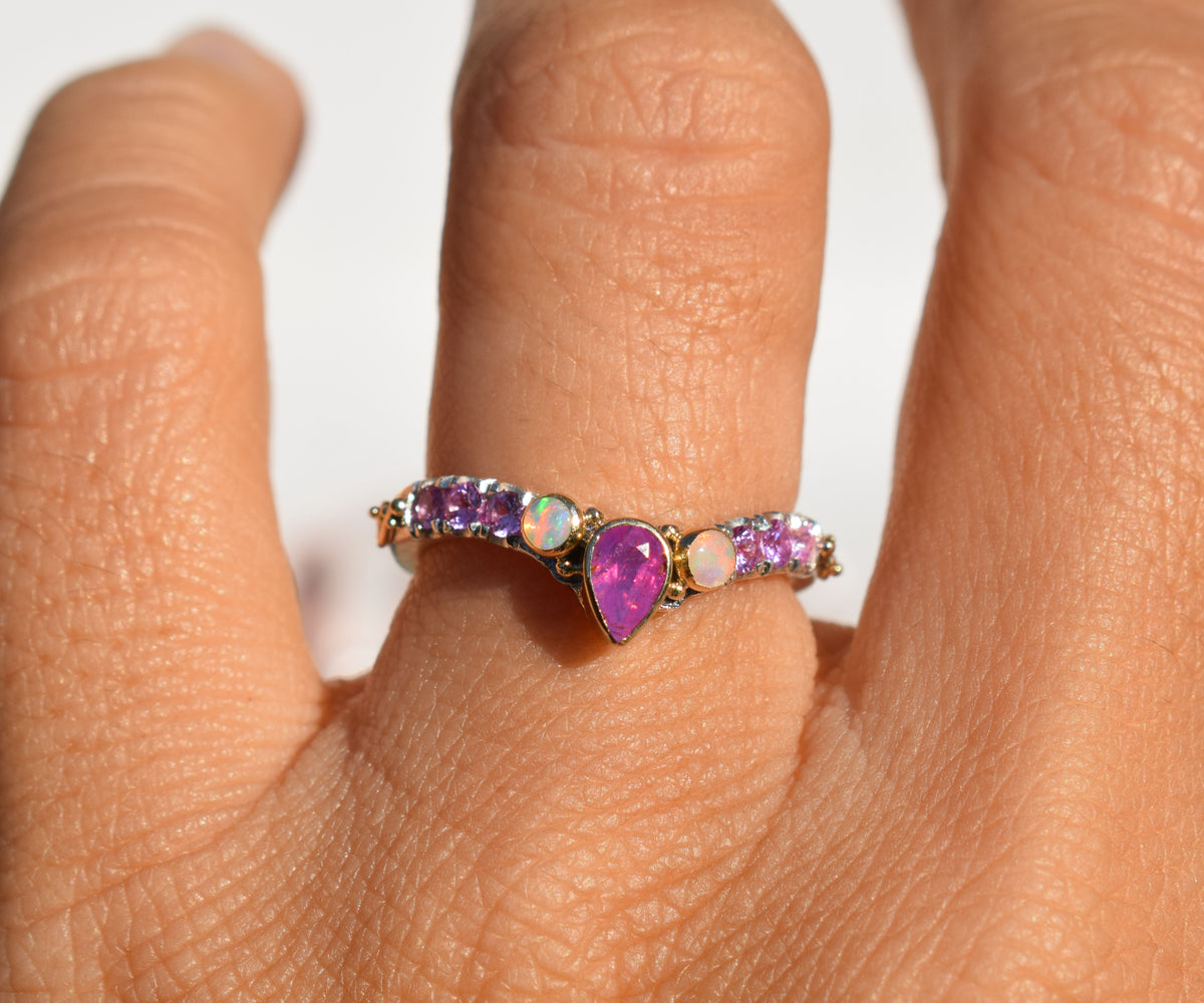 Anillo Eter Fusión Zafiro Pink