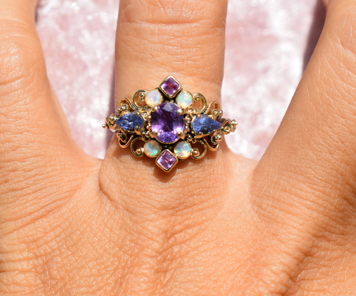 Anillo Prana Zafiro Purple