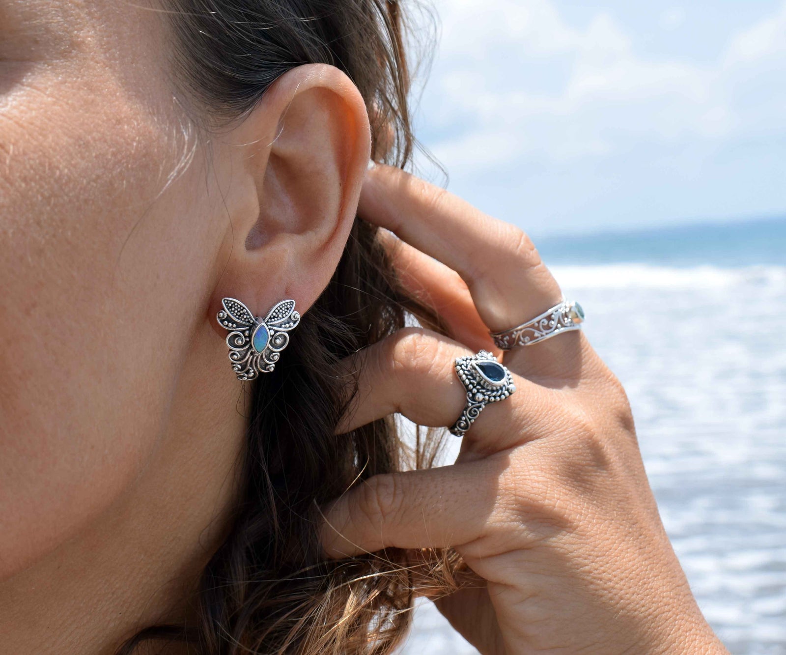 Aros Buterfly Ópalos