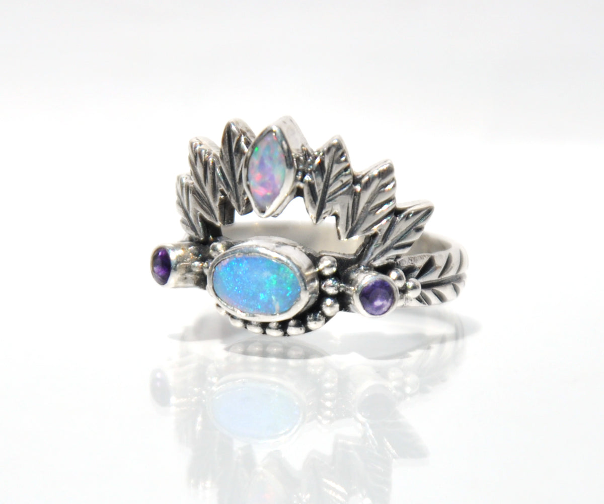 Anillo Pocahontas Opalo Violet