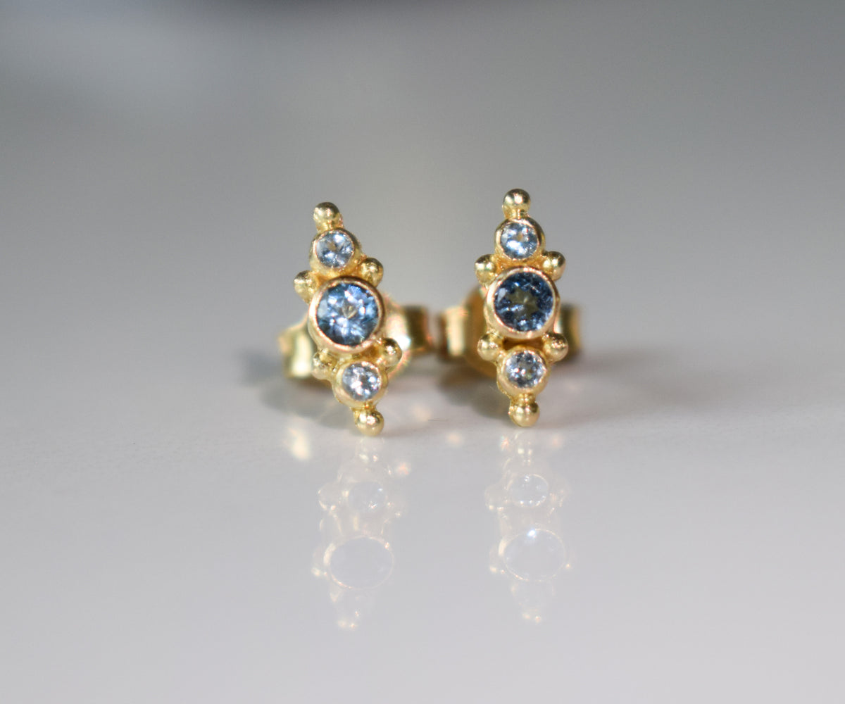 Nova Studs Aquamarine