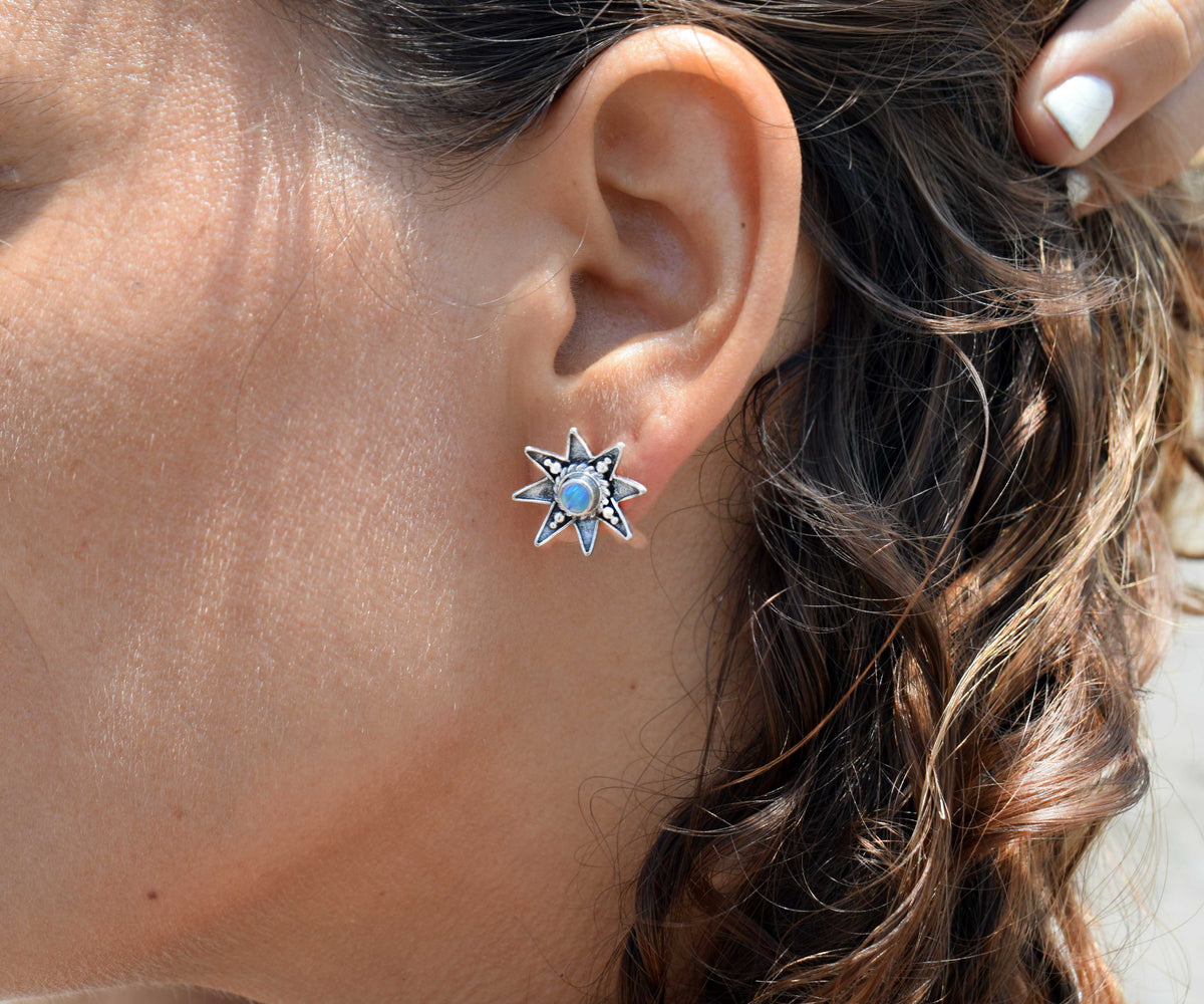 Aros Venus Silver Ópalos