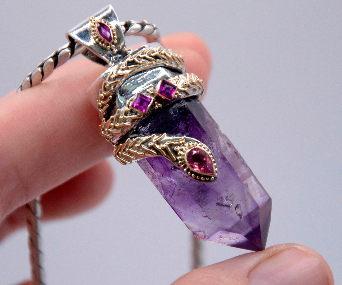 Amuleto kundalini Pink &amp; Purple