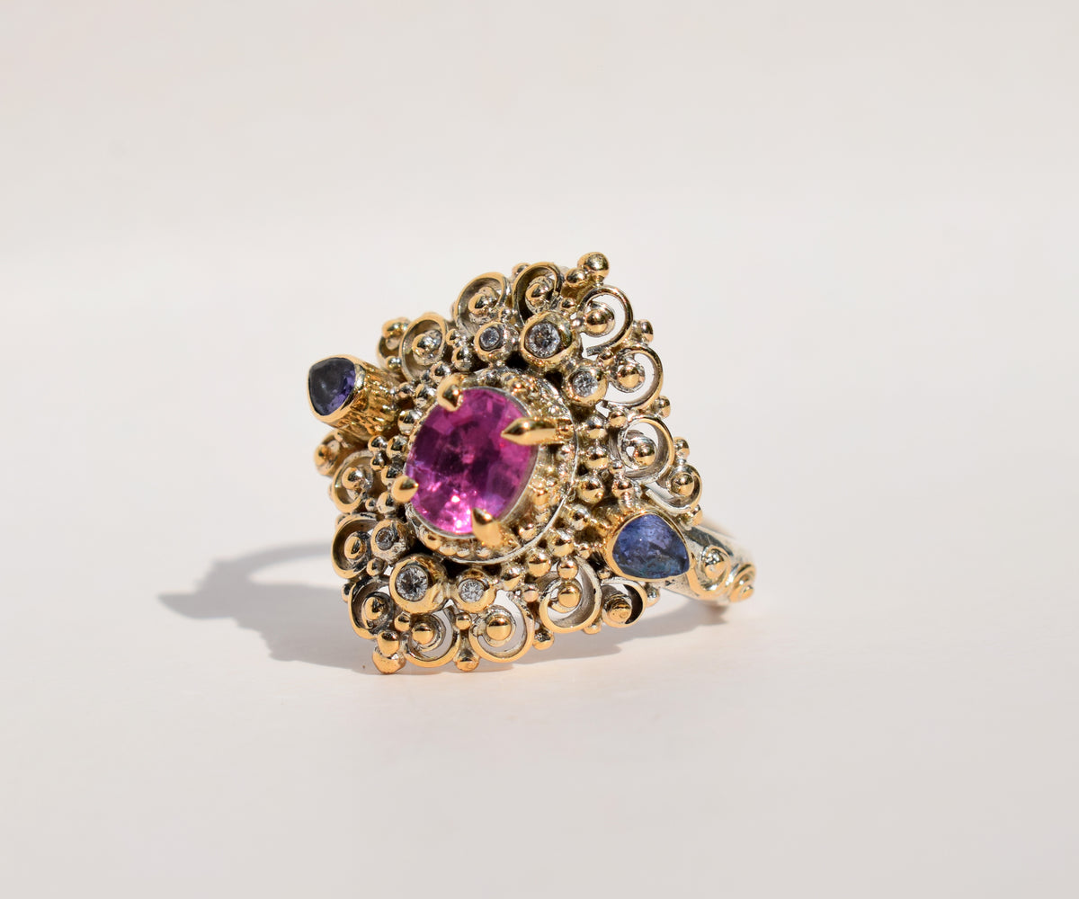 Anillo Eternity Turmalina