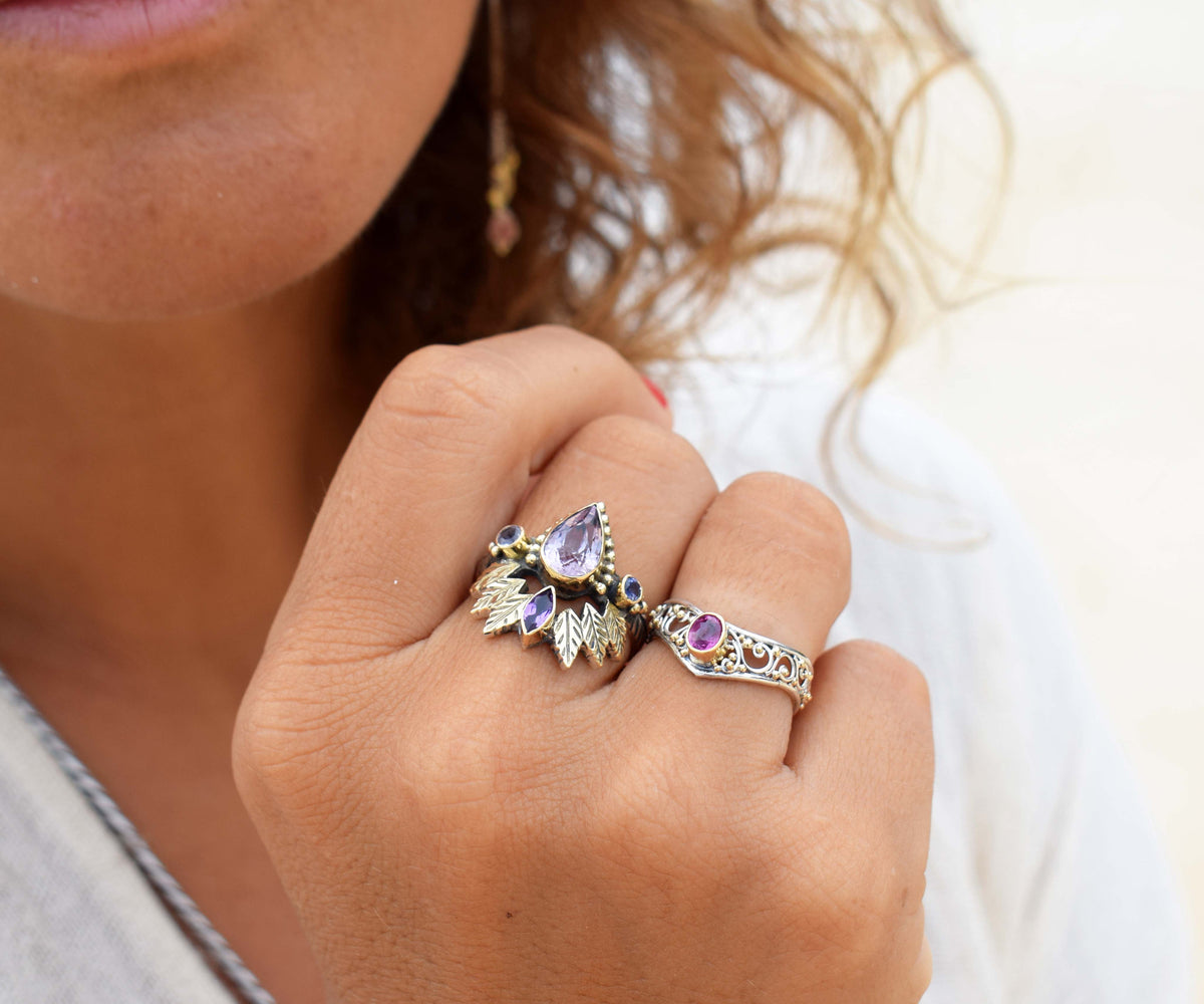 Anillo Pocahontas Morganita