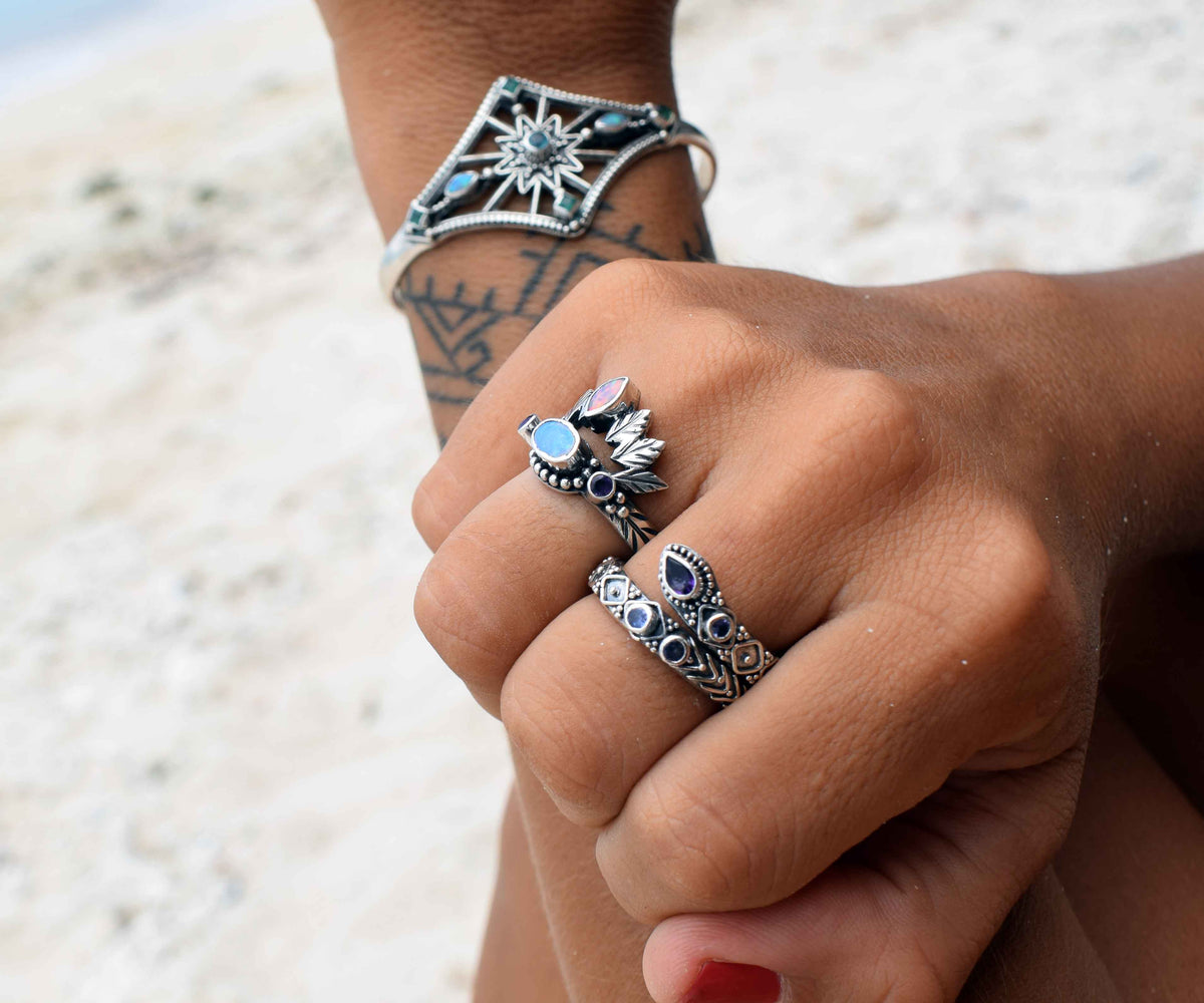 Anillo Kundalini Amatista