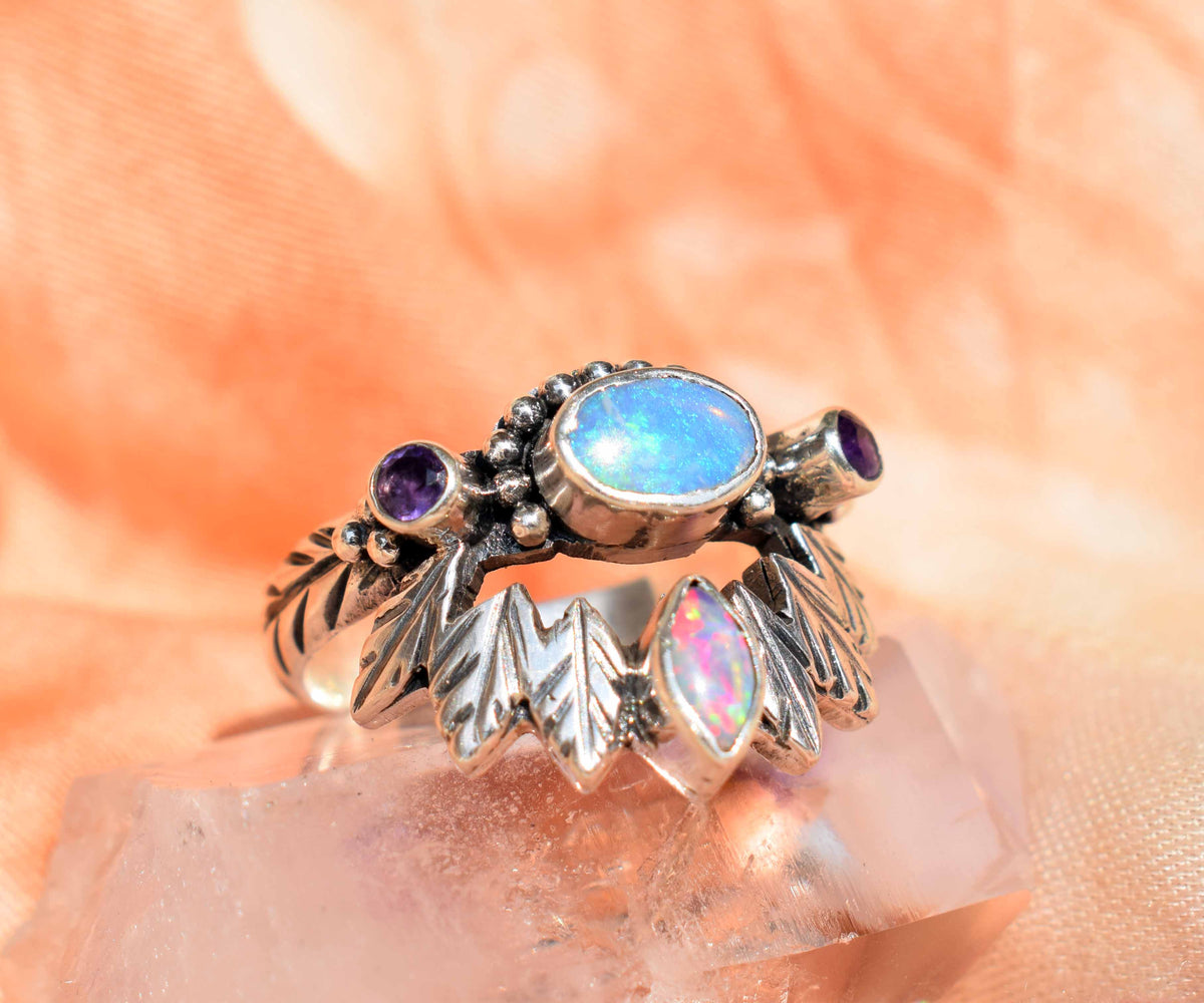 Anillo Pocahontas Opalo Violet