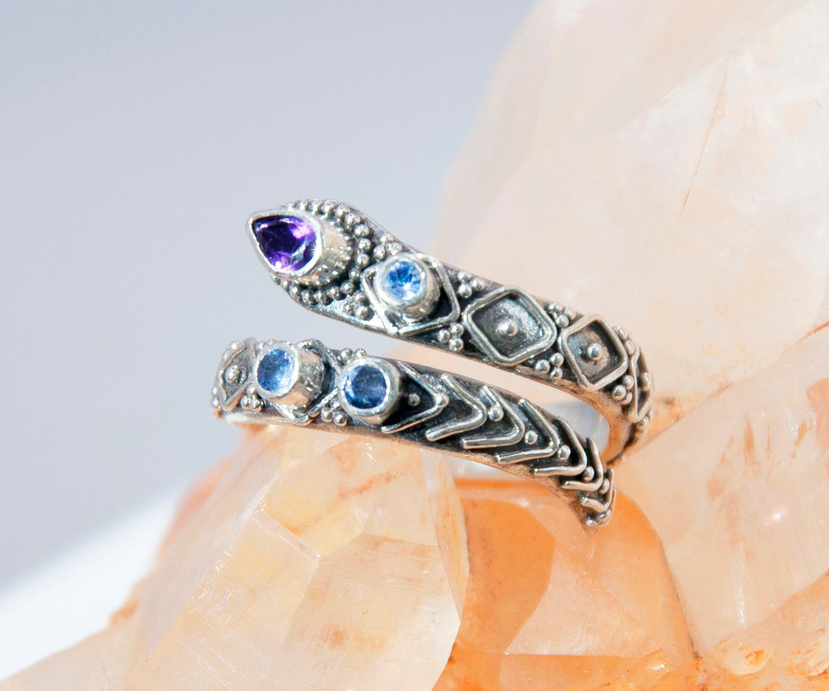 Anillo Kundalini Amatista