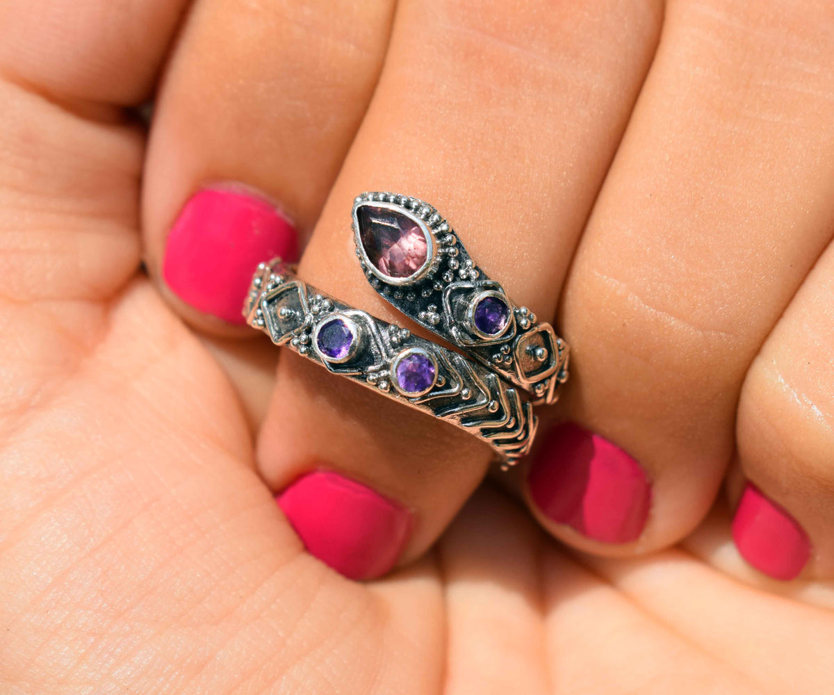 Anillo Kundalini Turmalina