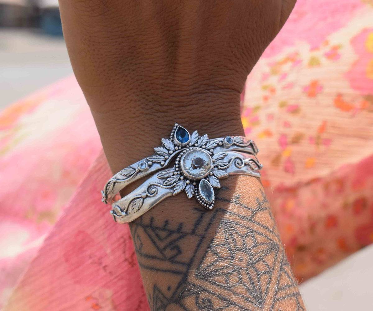 Pulsera Pocahontas Aguamarina