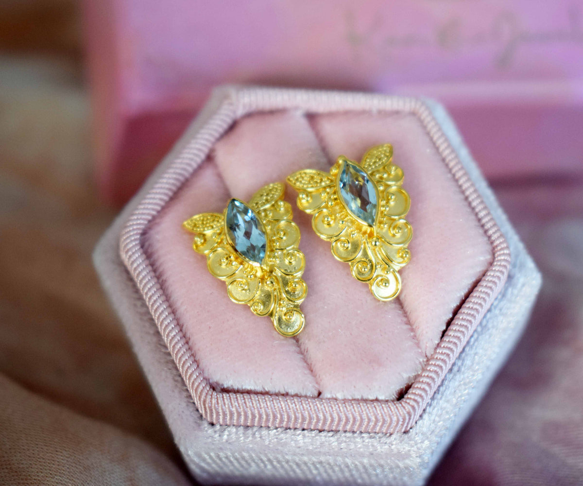 Aros Buterfly Aguamarina