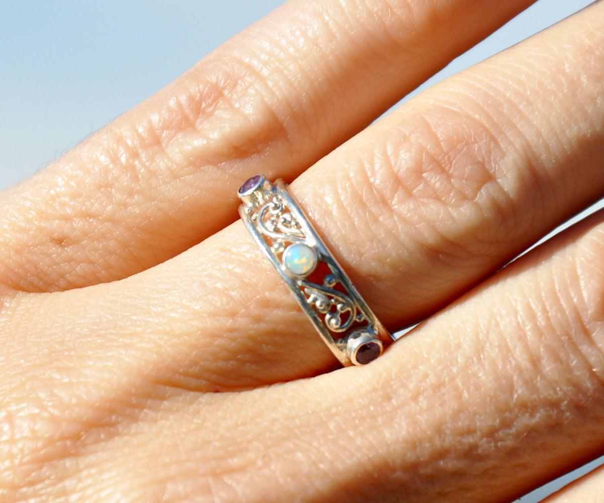 Anillo Basic Open Rainbow