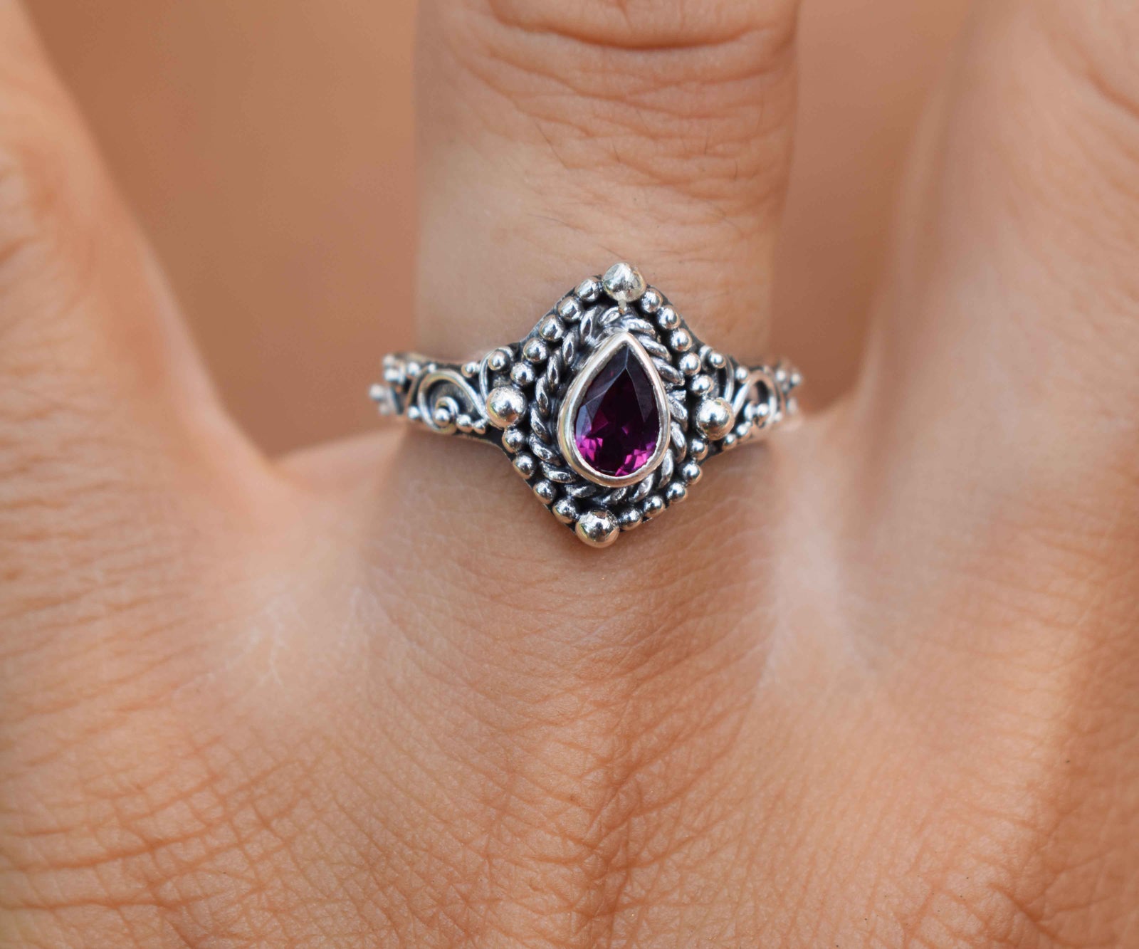 Anillo Fall in Love Rodolita