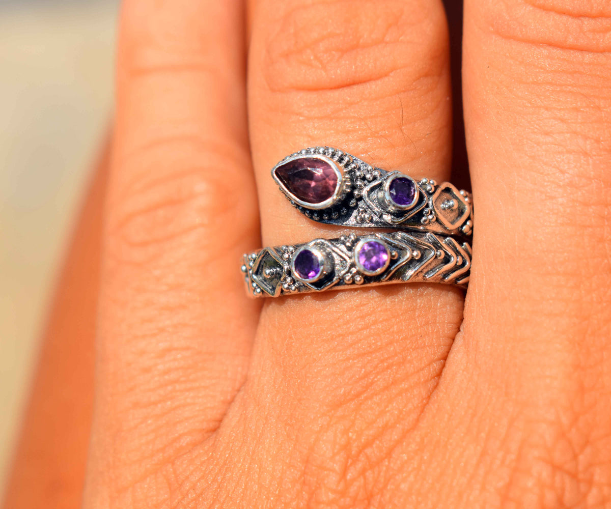 Anillo Kundalini Turmalina