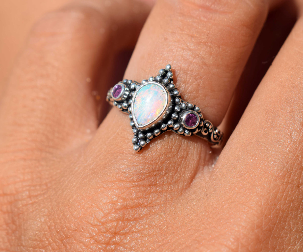 Anillo Roma Ópalo Rubí