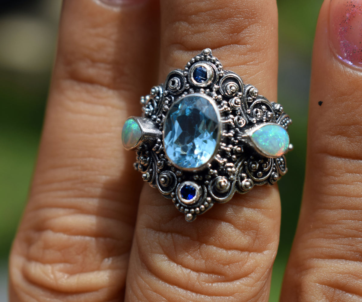 Anillo New Lotus Topacio