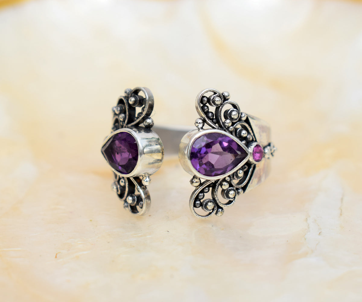 Anillo Butterfly Amatista