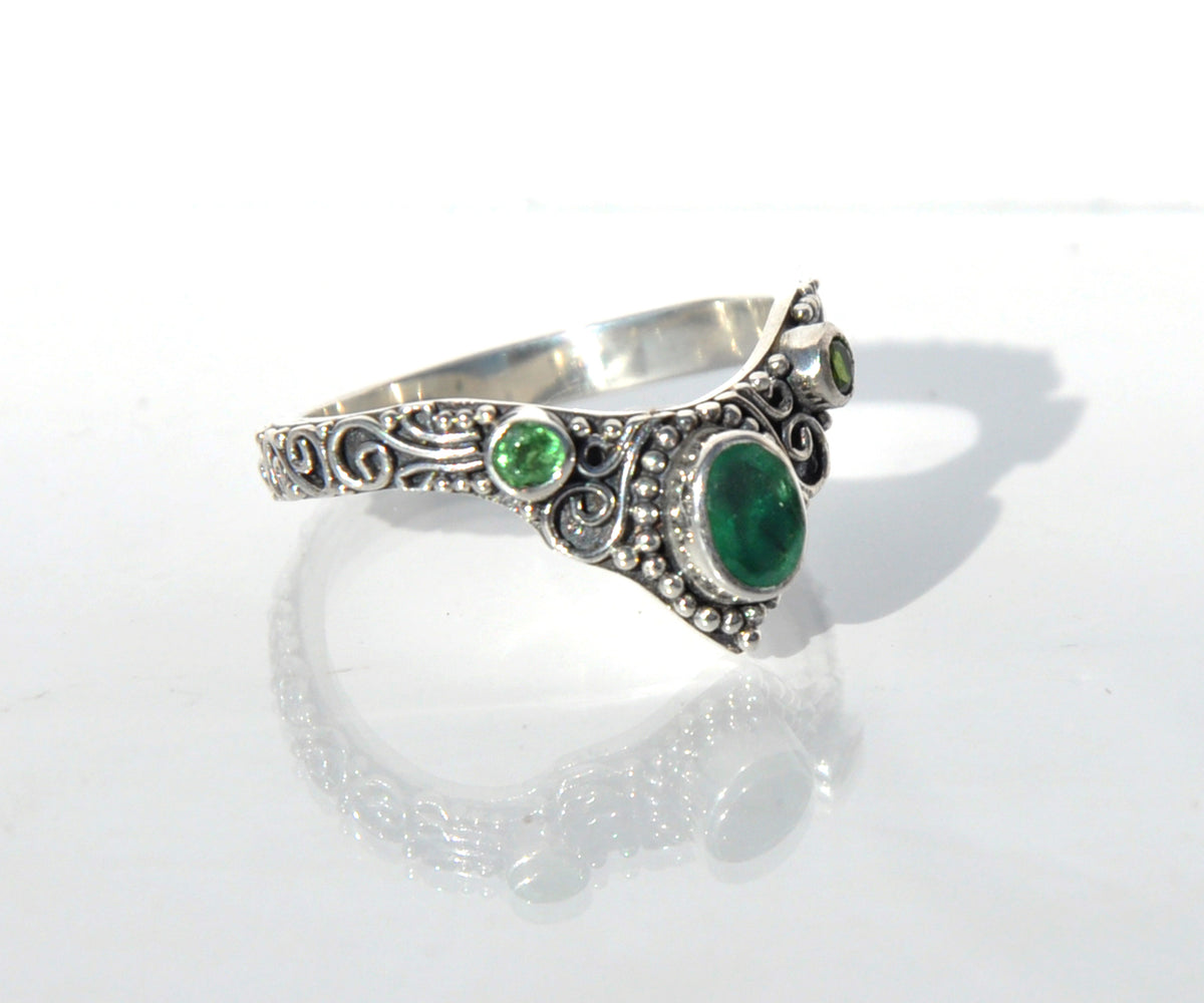 Anillo Fusion Esmeralda