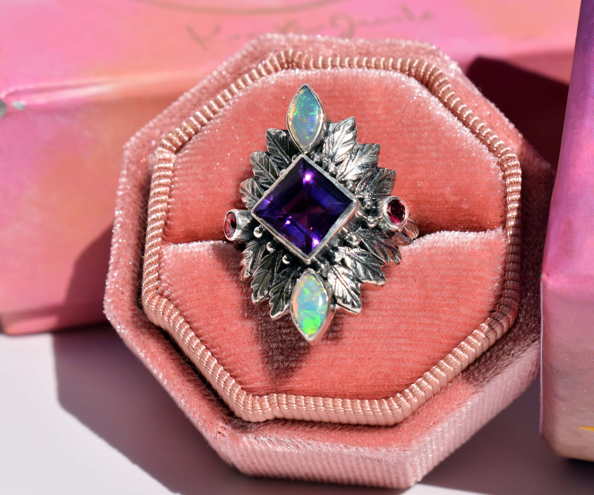 Anillo Pocahontas Queen Amatista