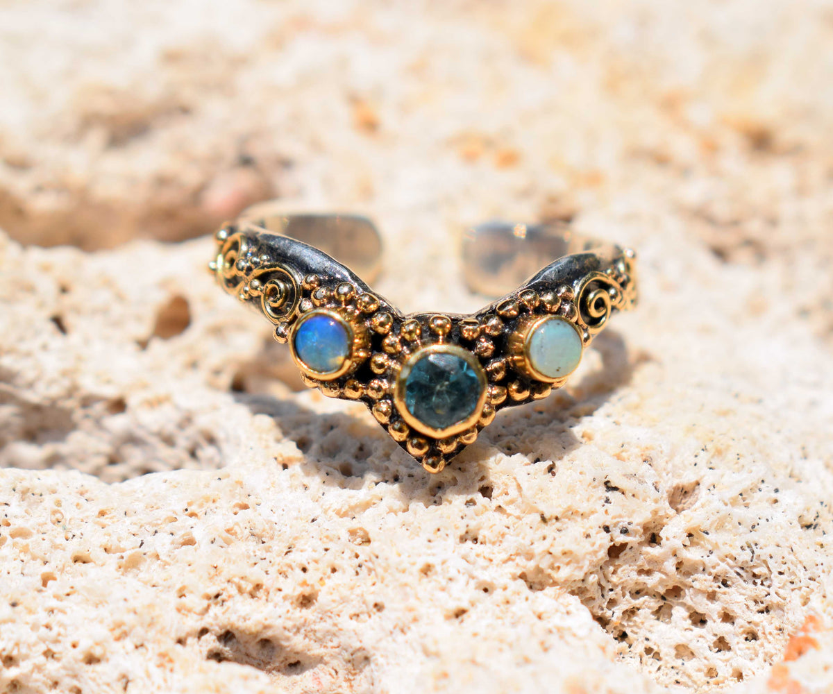 Anillo Pie Fusión Apatita