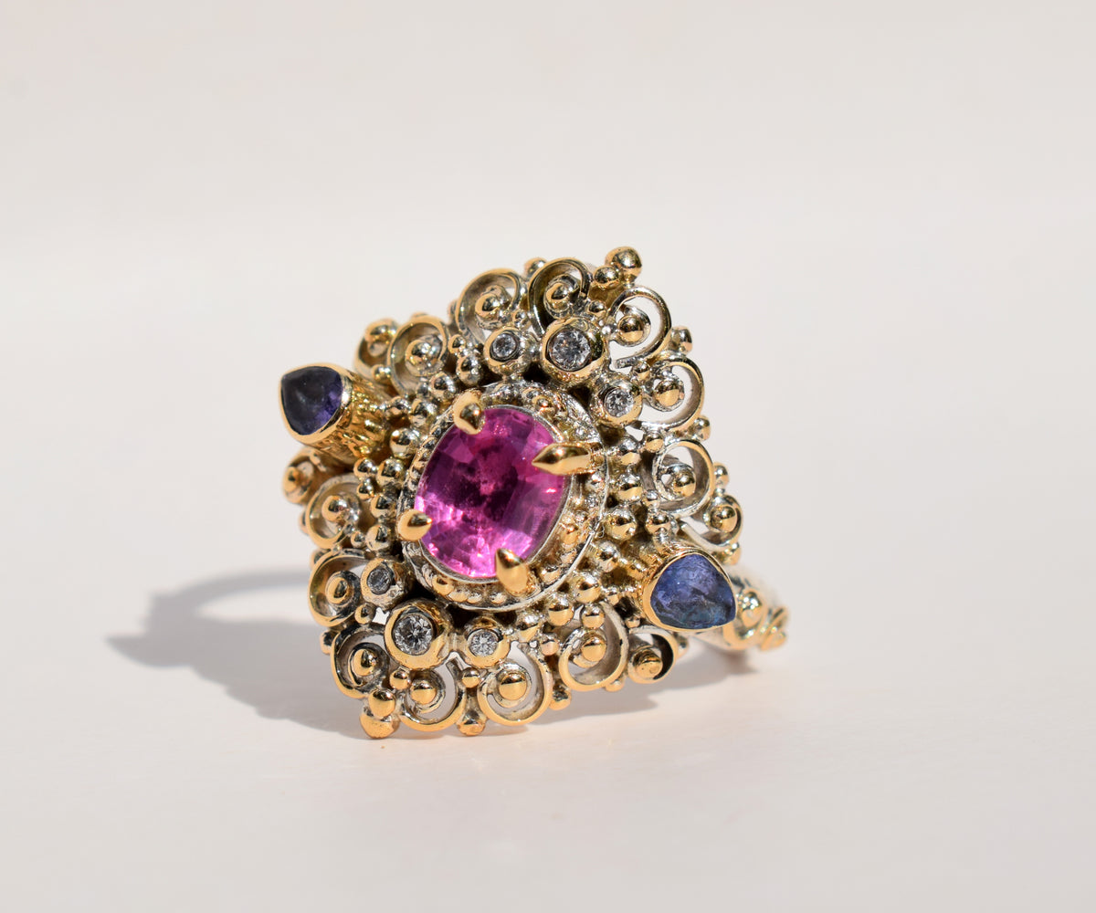 Anillo Eternity Turmalina