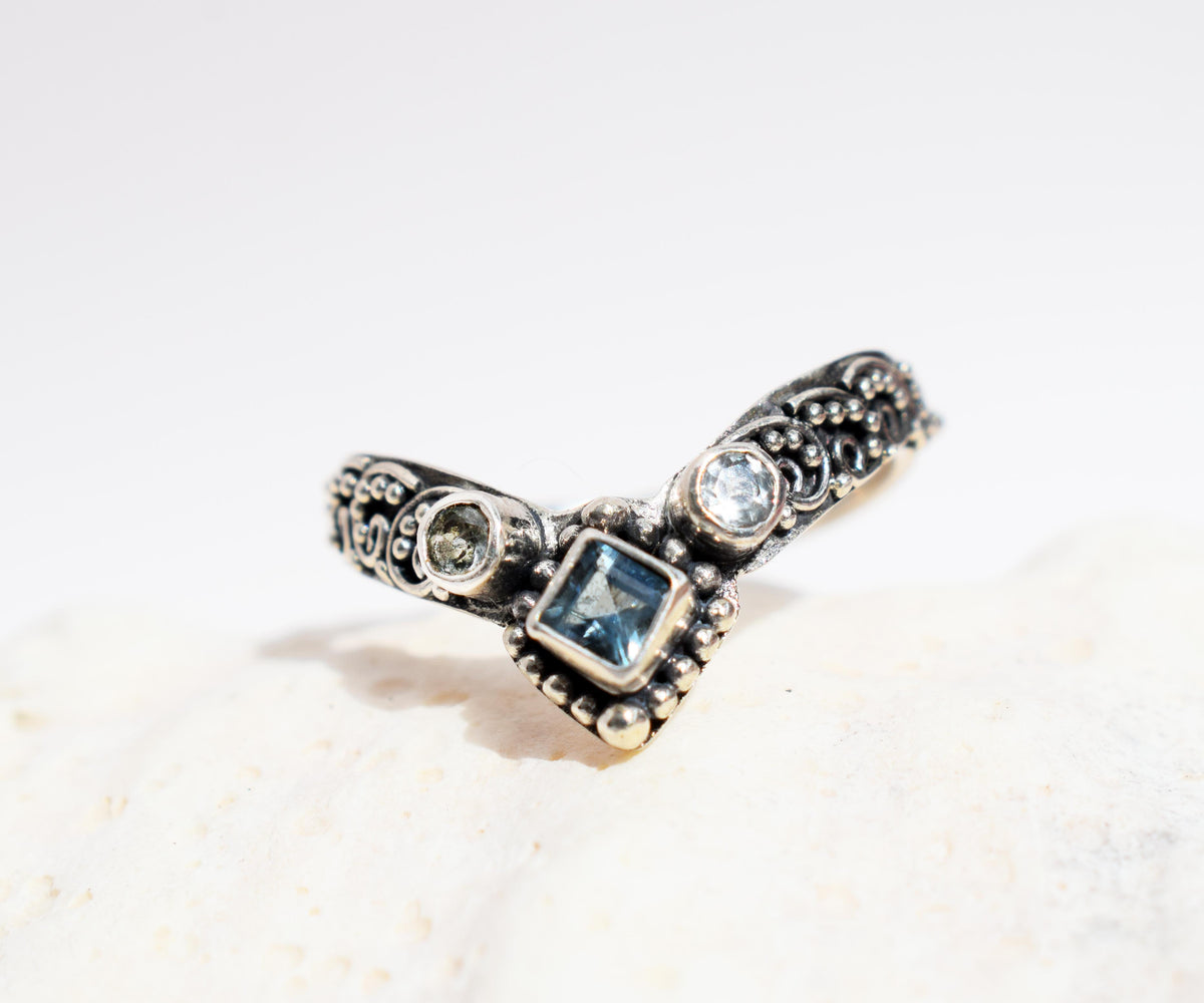 Anillo Fusion Princess Aguamarina