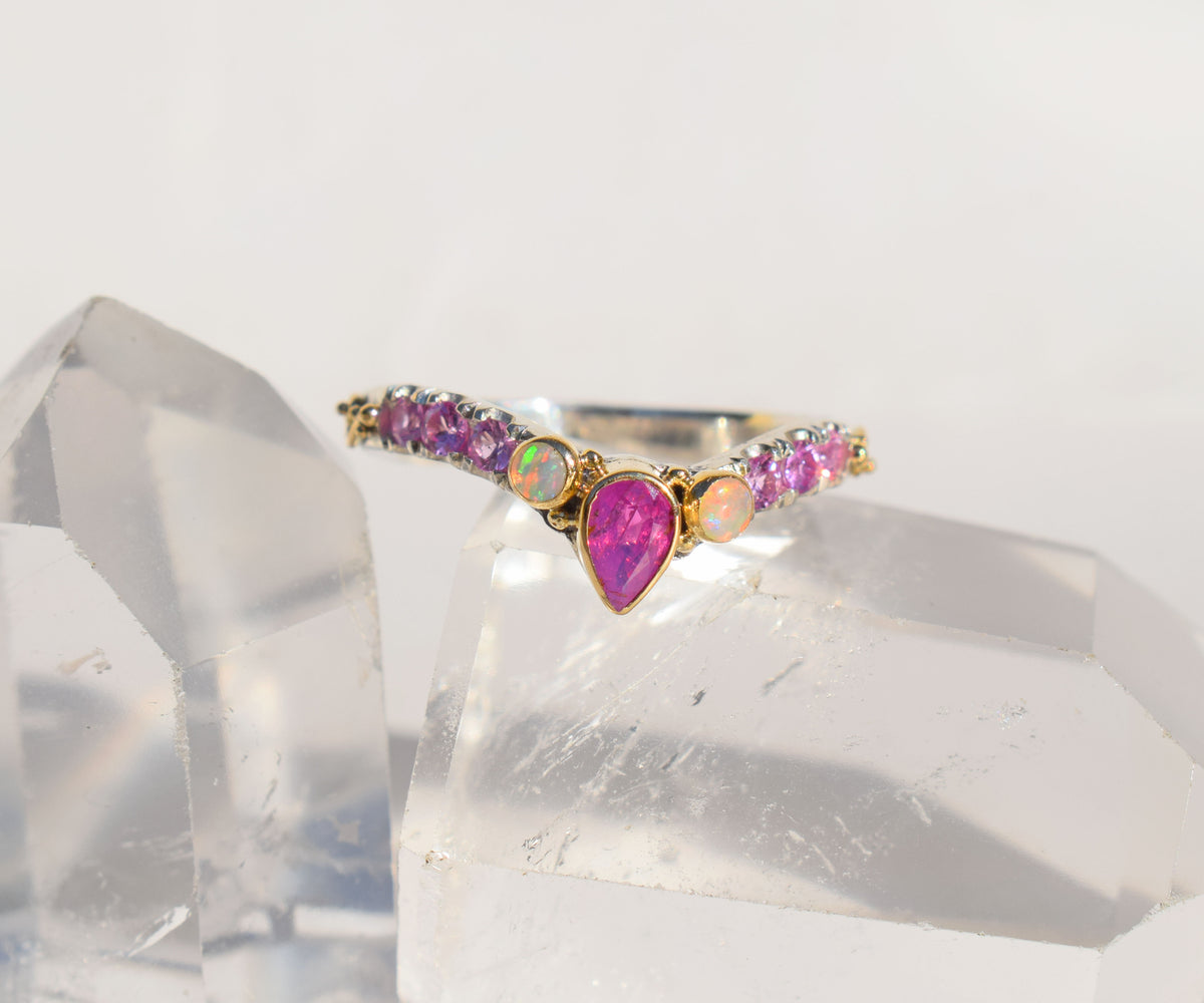 Anillo Eter Fusión Zafiro Pink