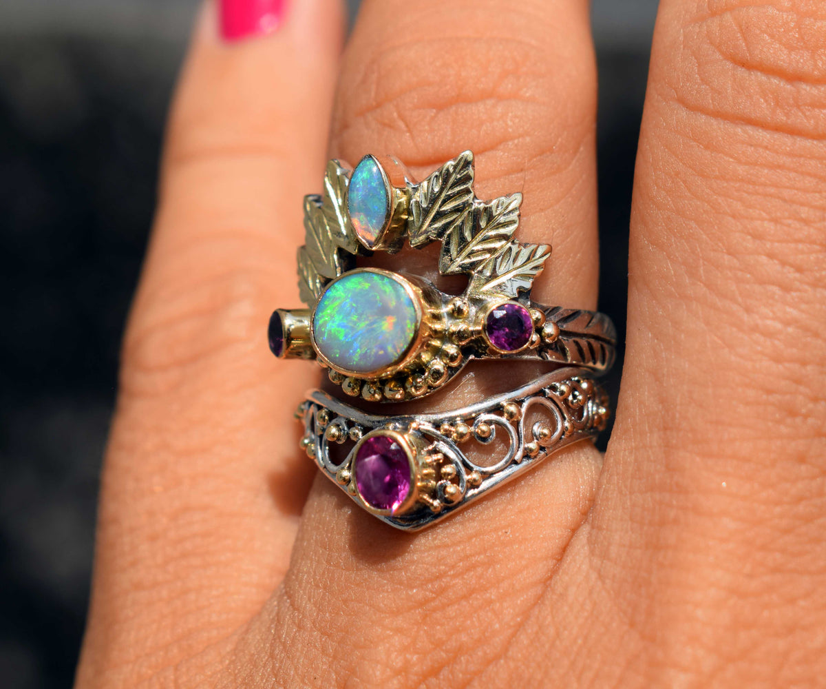 Anillo Pocahontas Opalo