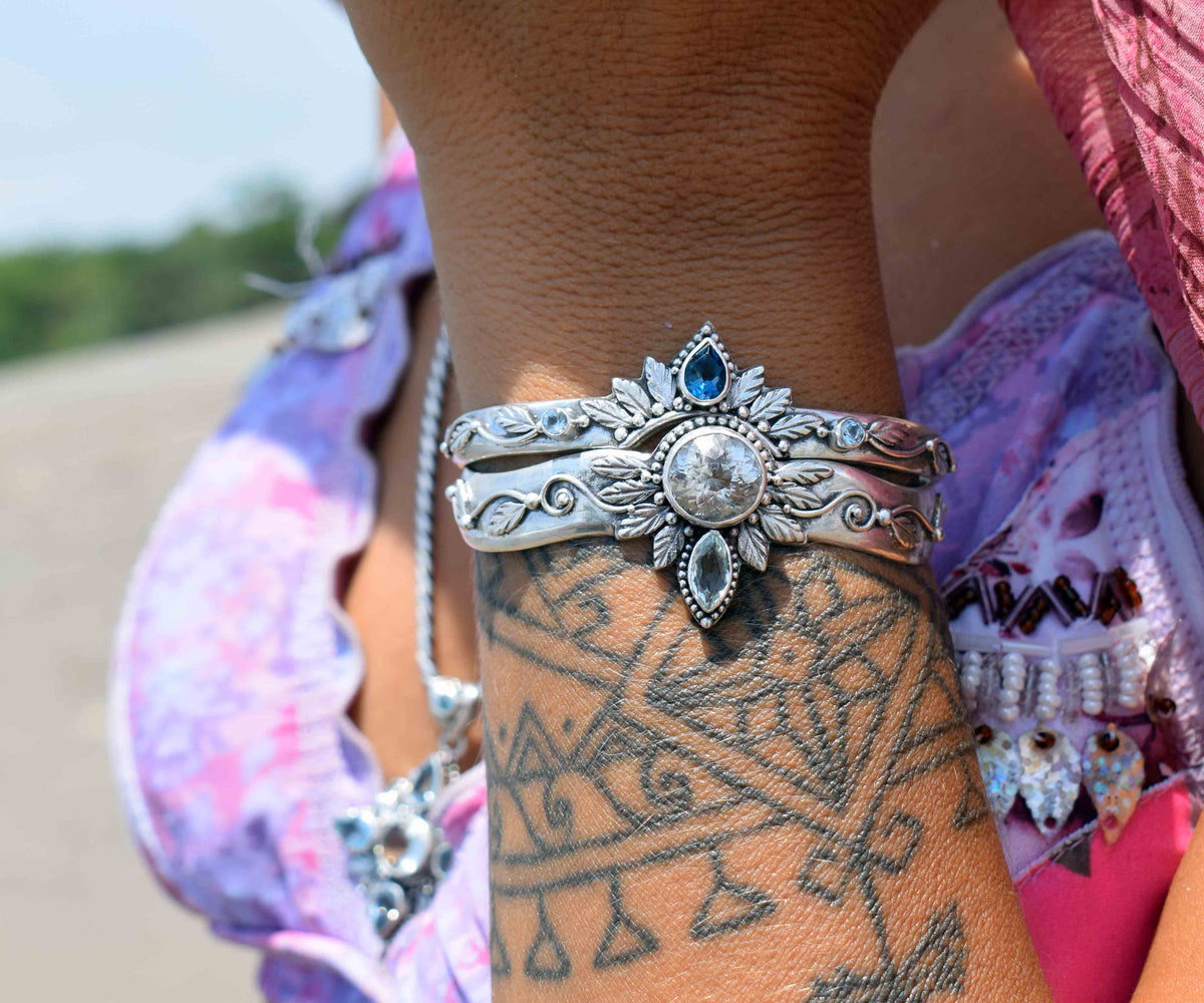 Pulsera Pocahontas Aguamarina