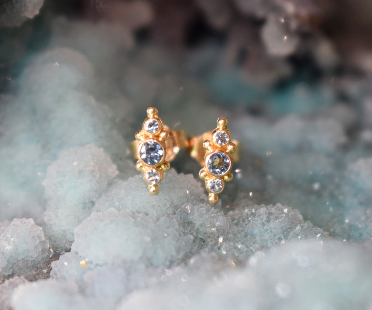 Nova Studs Aquamarine