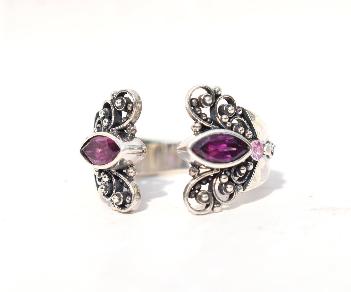 Anillo Butterfly Rodolita