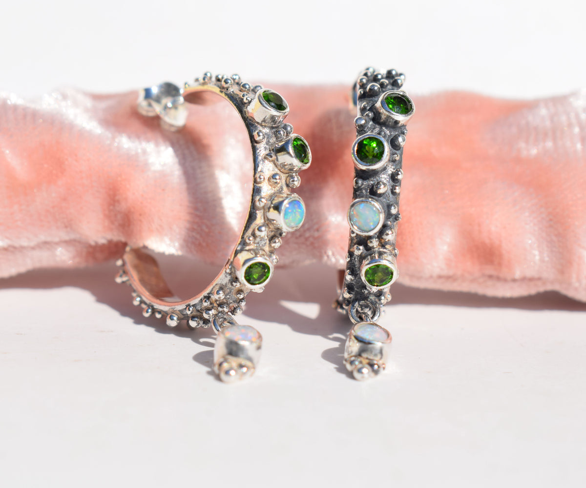 Argollas Burbujas Ópalo